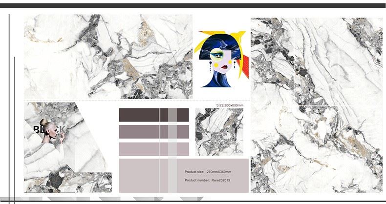 Colorful Marble High Glazed Tiles